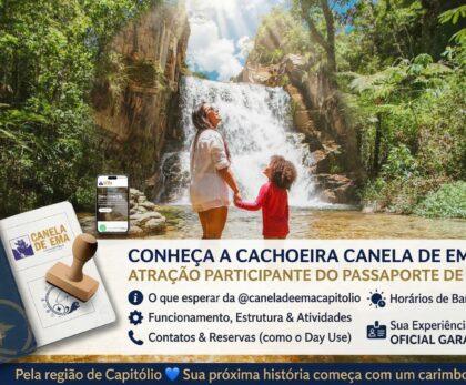 Passaporte Turístico de Capitólio: Sua Jornada Começa na Cachoeira Canela de Ema. O projeto que transforma sua visita em história. Saiba como garantir seu carimbo no atrativo mais acessível e prático da região às margens da MG-050. Capitólio é um destino que exige tempo para ser compreendido. Quem sai de grandes centros como São Paulo, Brasília ou Belo Horizonte, muitas vezes chega com pressa de "conhecer tudo", mas acaba perdendo a essência do que Minas Gerais realmente oferece: hospitalidade, sabor e descanso. Em 2026, uma iniciativa mudou a forma como o turista interage com a região: o Passaporte pela Região de Capitólio MG. Este projeto nasceu com o propósito de conectar pessoas a histórias reais. Não se trata apenas de passar por um lugar e tirar uma foto para as redes sociais; trata-se de colecionar vivências. E, dentro deste roteiro selecionado a dedo, a Cachoeira Canela de Ema destaca-se como uma parada obrigatória para quem busca o melhor de Capitólio sem as complicações logísticas comuns da área.